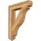 Ekena Millwork Funston Arts & Crafts Rough Sawn Bracket, Western Red Cedar, 6"W x 34"D x 42"H BKT06X34X42FST03RWR - alternate 1